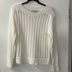 LOFT Open Stitch Sweater